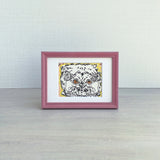 【原画】ふてぶてしいねこ(オレンジの目)