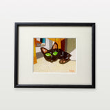 【複製画】黒猫メイ