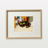 【複製画】黒猫メイ