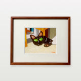 【複製画】黒猫メイ