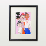 【複製画】面白ヒロインの3人