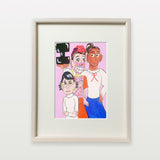 【複製画】面白ヒロインの3人