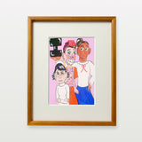 【複製画】面白ヒロインの3人