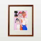 【複製画】面白ヒロインの3人