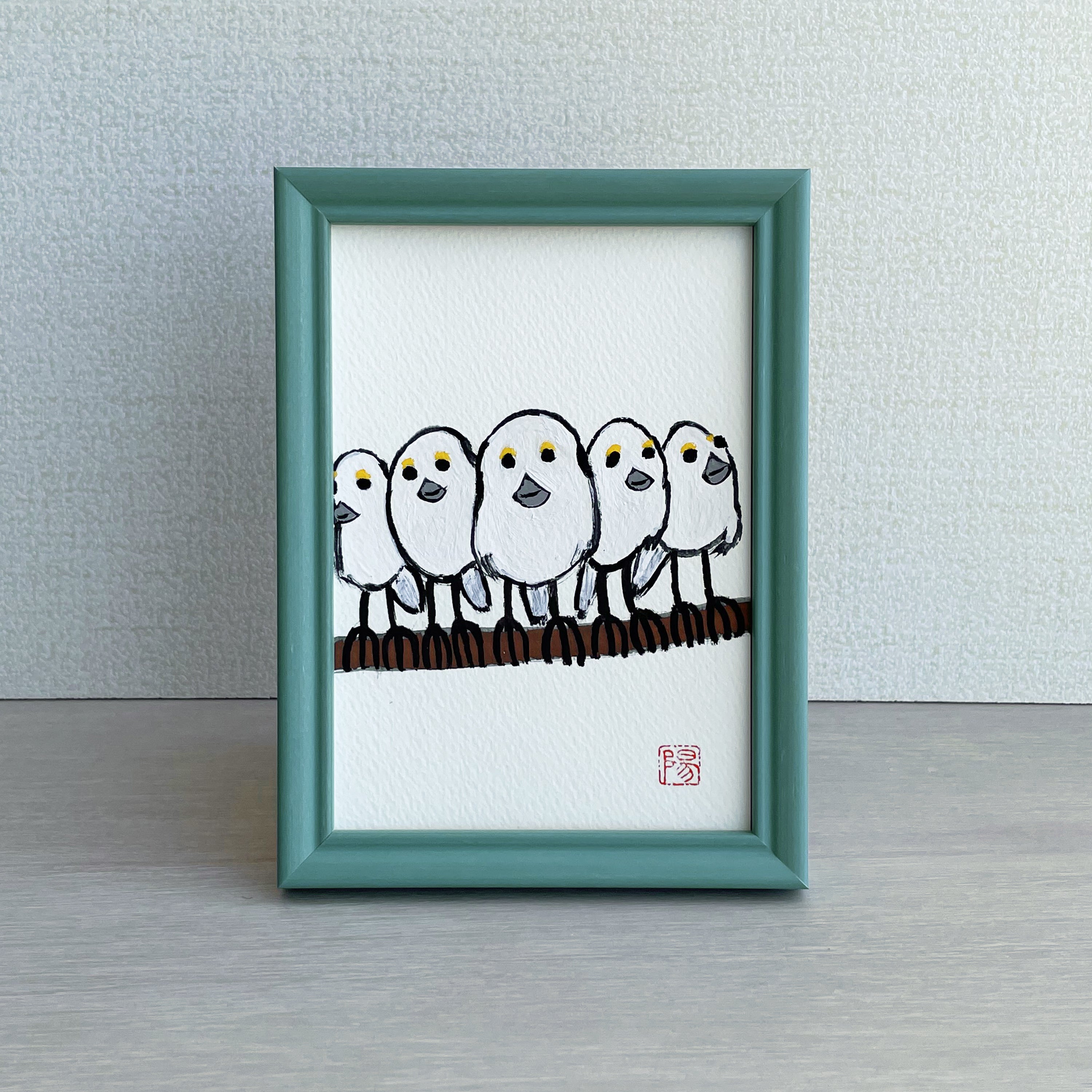 水彩画 生物細密画「スナイソギンチャクとクラカケトラギス」 真