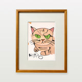 【複製画】怒りにゃんち
