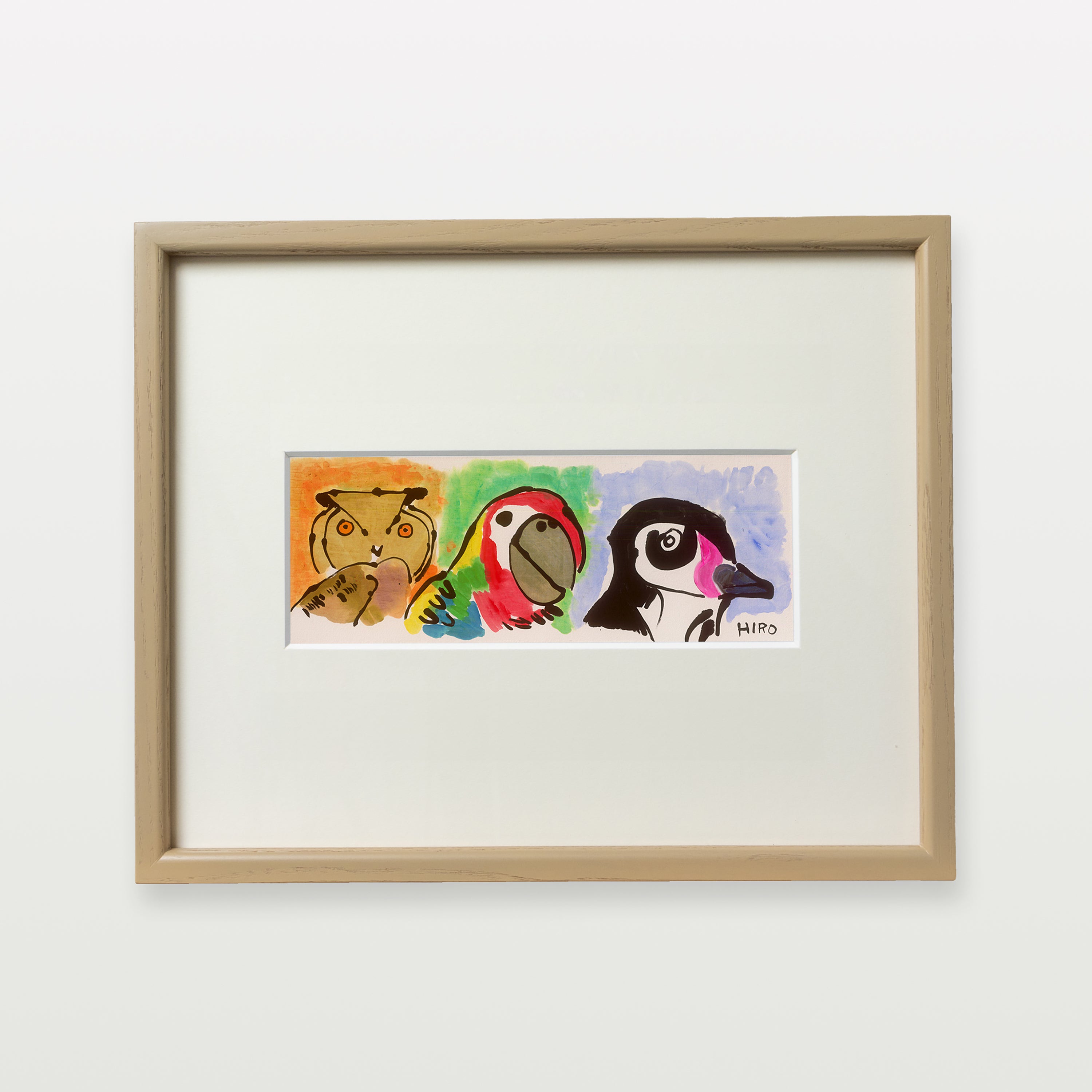 【複製画】ぼくの好きな鳥、3羽