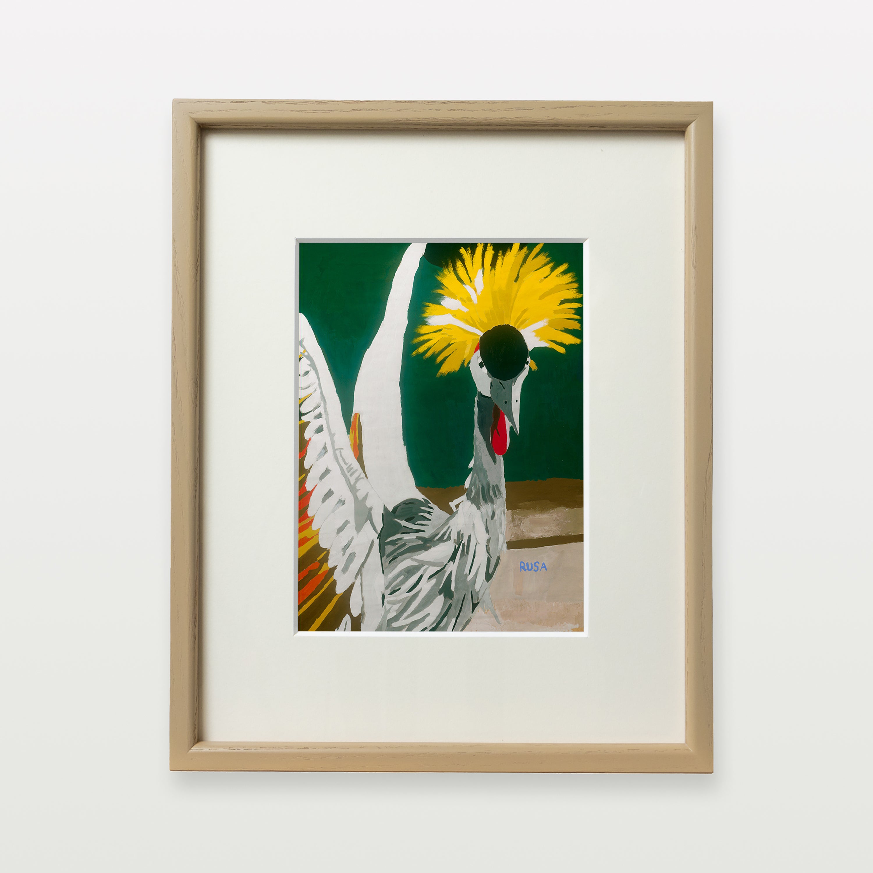 【複製画】カンムリヅル