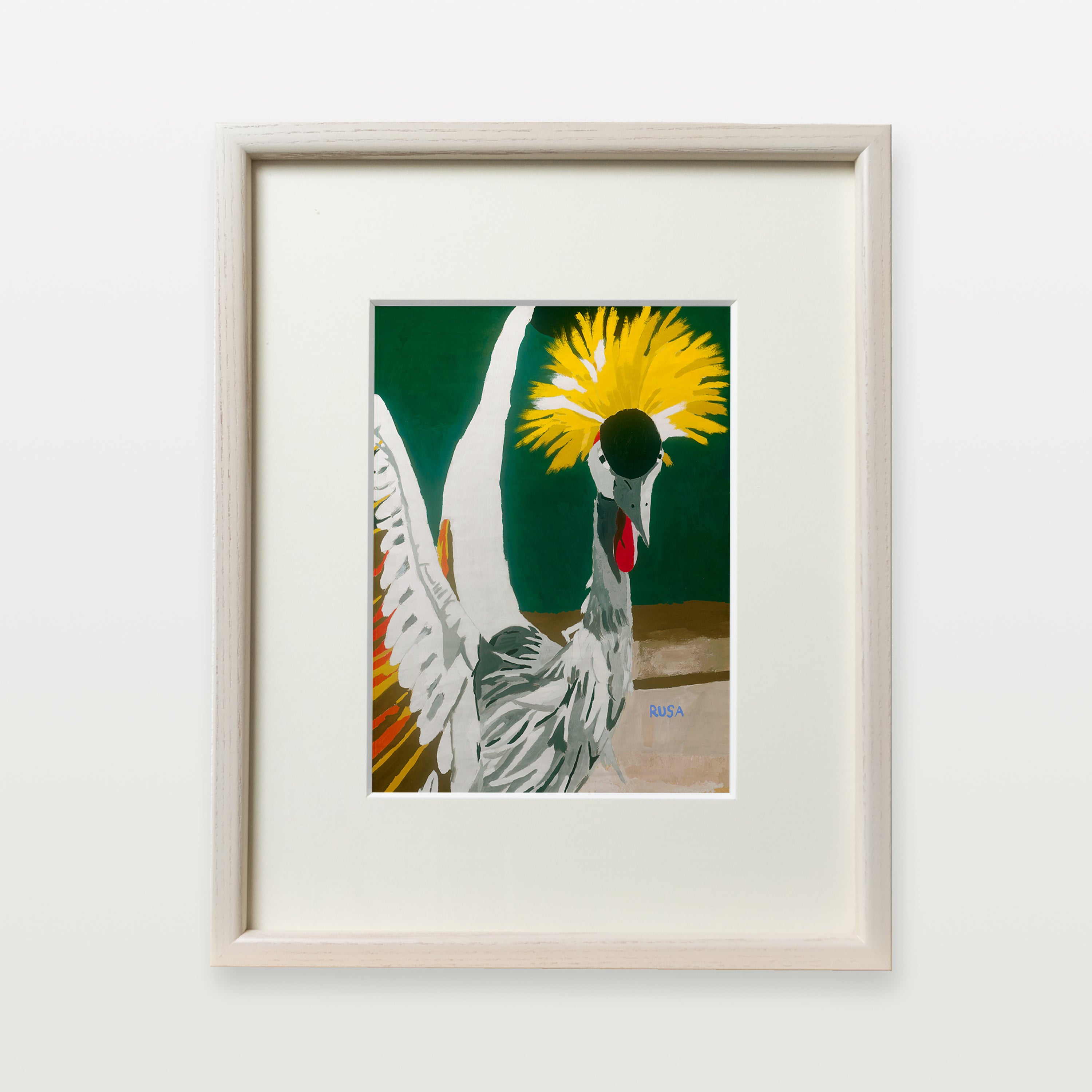 【複製画】カンムリヅル