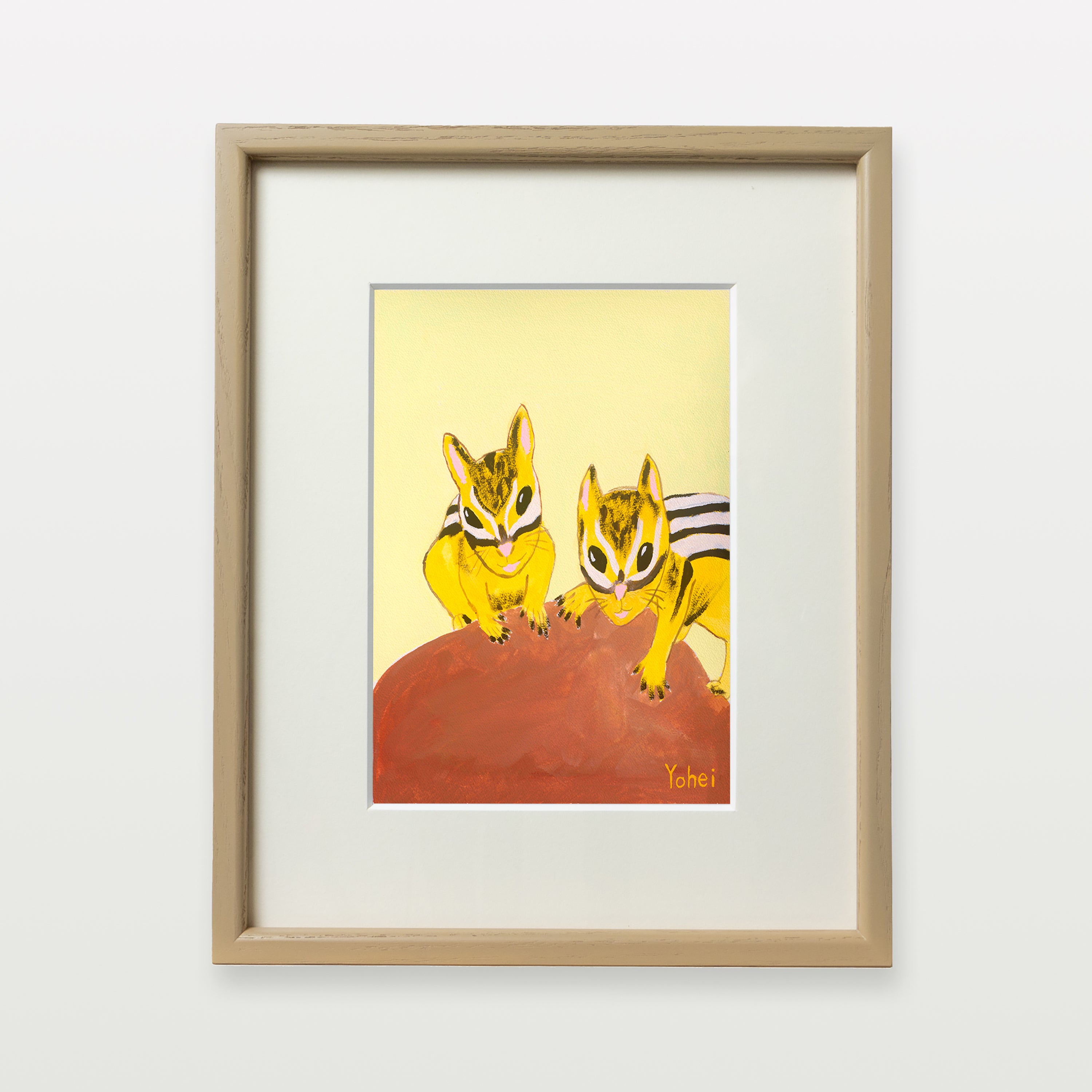 【複製画】リス2匹