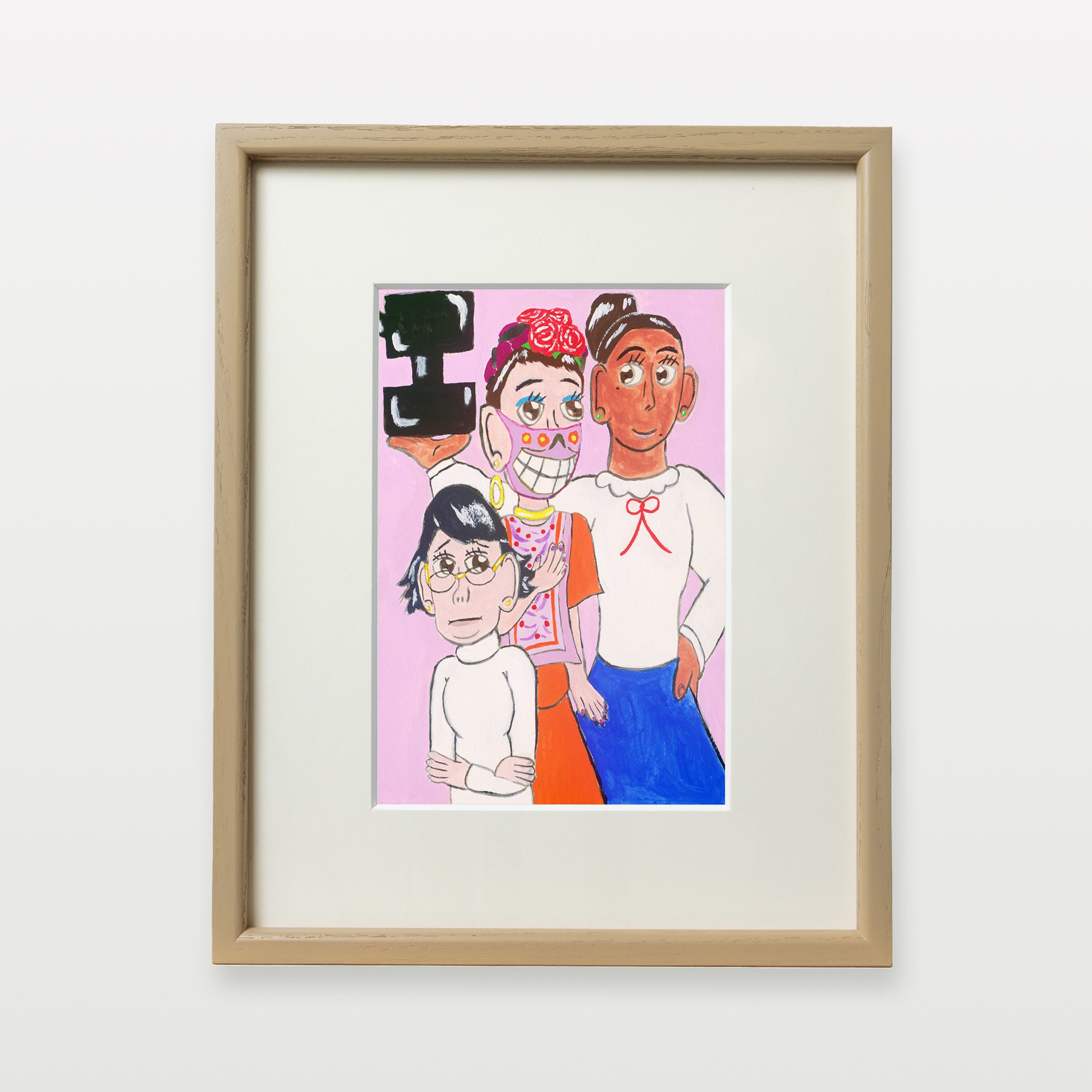 【複製画】面白ヒロインの3人